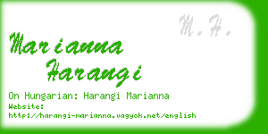 marianna harangi business card